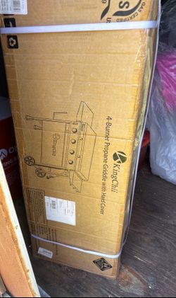 4 burner propane griddle flat top with lid