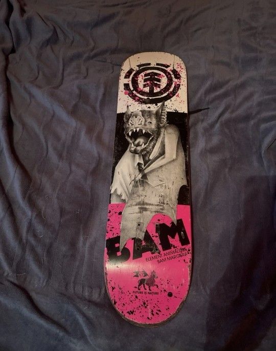 Bam Margera Element Animalism Skateboard Deck