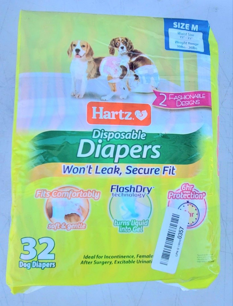 Hartz Disposable Dog Diapers Most All Sizes Available **See Description**