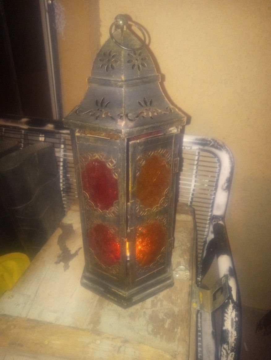 Glass Lantern Candle Holder