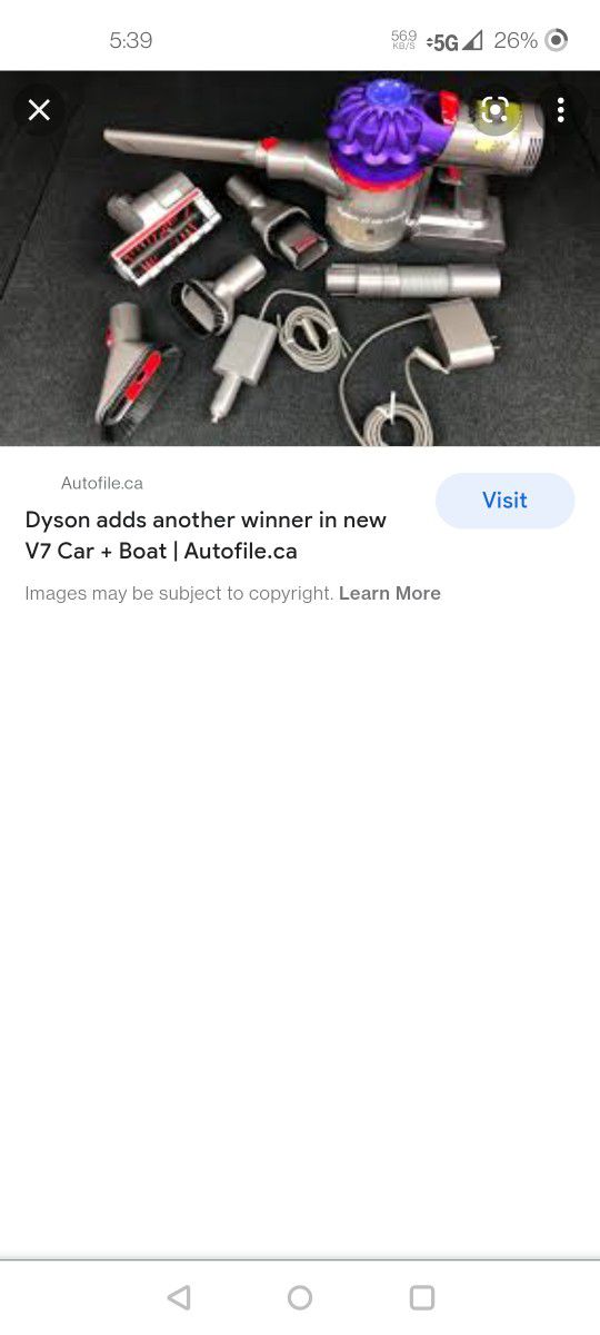 Dyson V7 Boat And Vacuum  Brand New