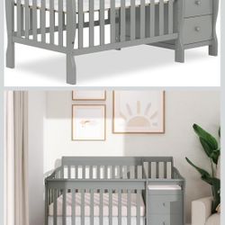 Crib With Changing Station 