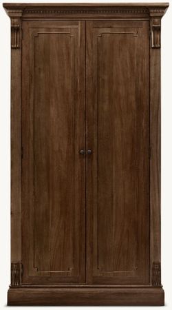 Restoration Hardware Saint James Cabinet Antiqued Coffee