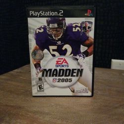 PS2 Madden NFL 2005 CIB
