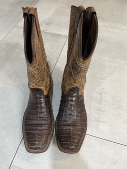 Nocona Chocolate Caimán size 10.5