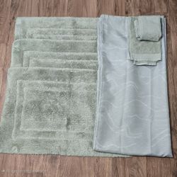 Sage Green Bathroom Set