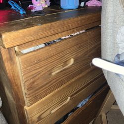 Dresser-long Real Wood Dresser