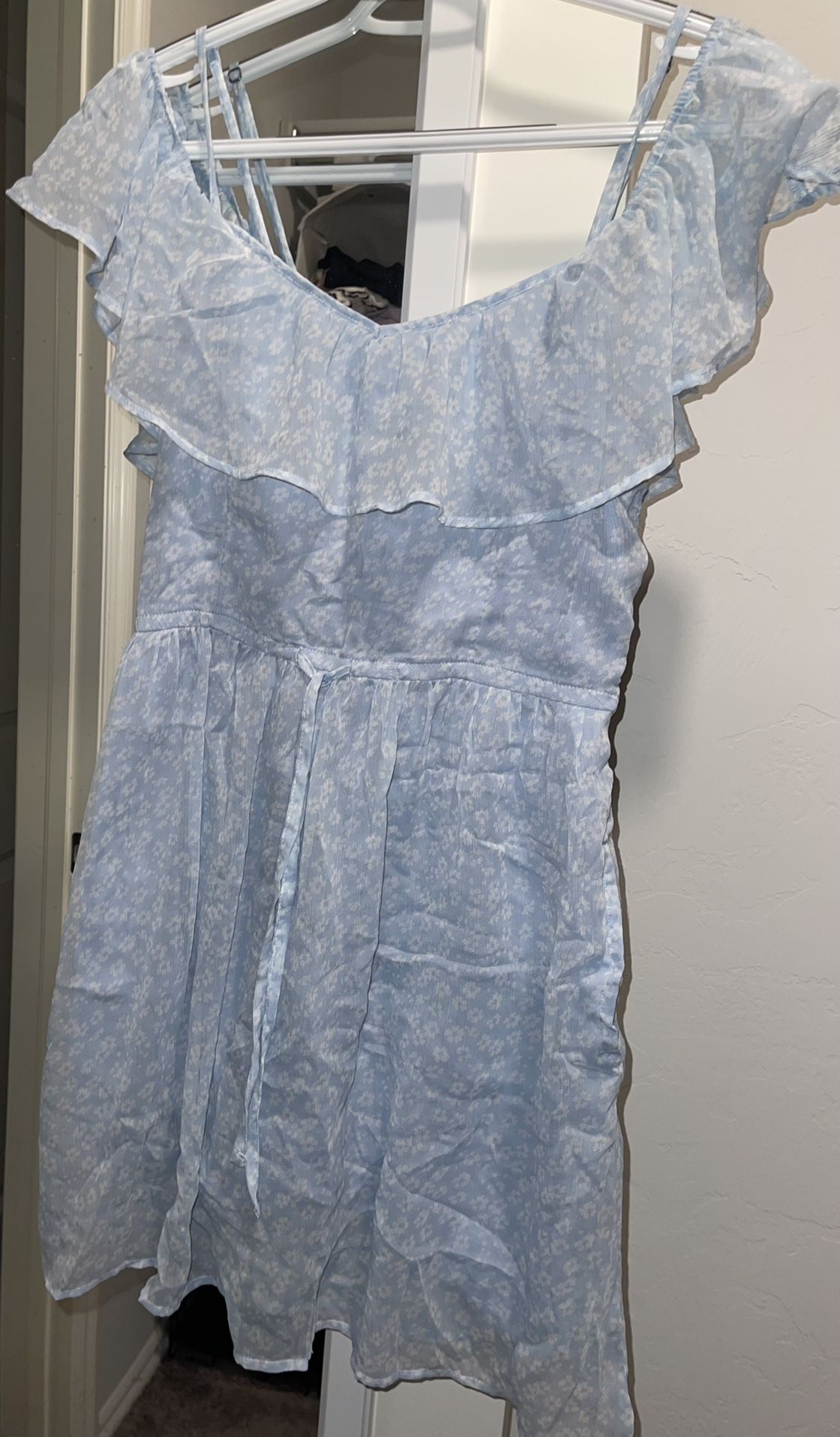Blue Dress With Pockets Size M