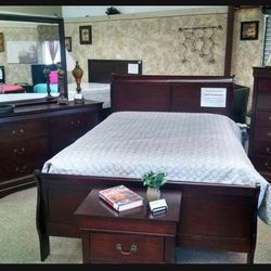 Queen Size 6 Piece Dark Brown Bedroom Set ✨ By Ashley Signature 🌟 Great Financing Options 👍