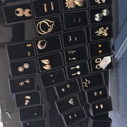 gold plated earrings 