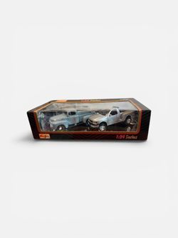 Maisto 1:24 Ford F-150 “Now and Then” Truck Set – Diecast 2 Pack NEW