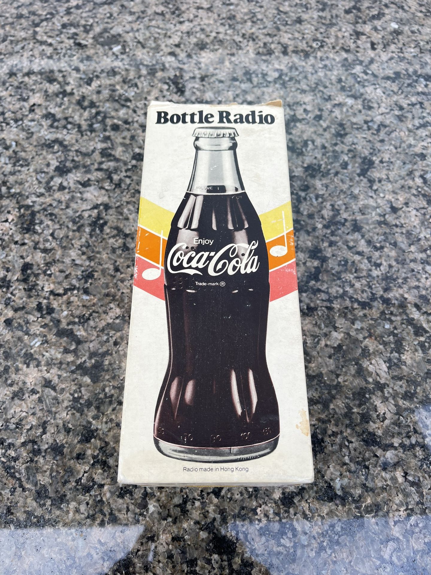 Old Vintage Coca Cola Coke Bottle Radio In Box Complete