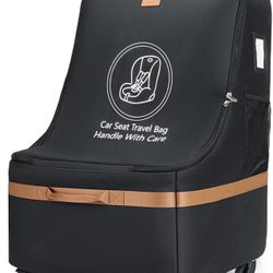 Car Seat Travel Bag for Airplane with Wheels