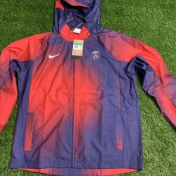 ( Mens XL ) Nike PSG Paris Saint-Germain Gradient Blue Rain Jacket 
