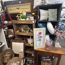 Vintage Wood Side Table or Petite Desk on Casters
