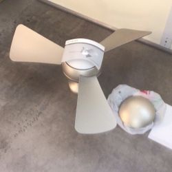 34 In Kichler Sola Brushed Nickel Hugger Fan