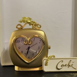 Beautiful Cashe’ Gold Plated Jewelry Clock