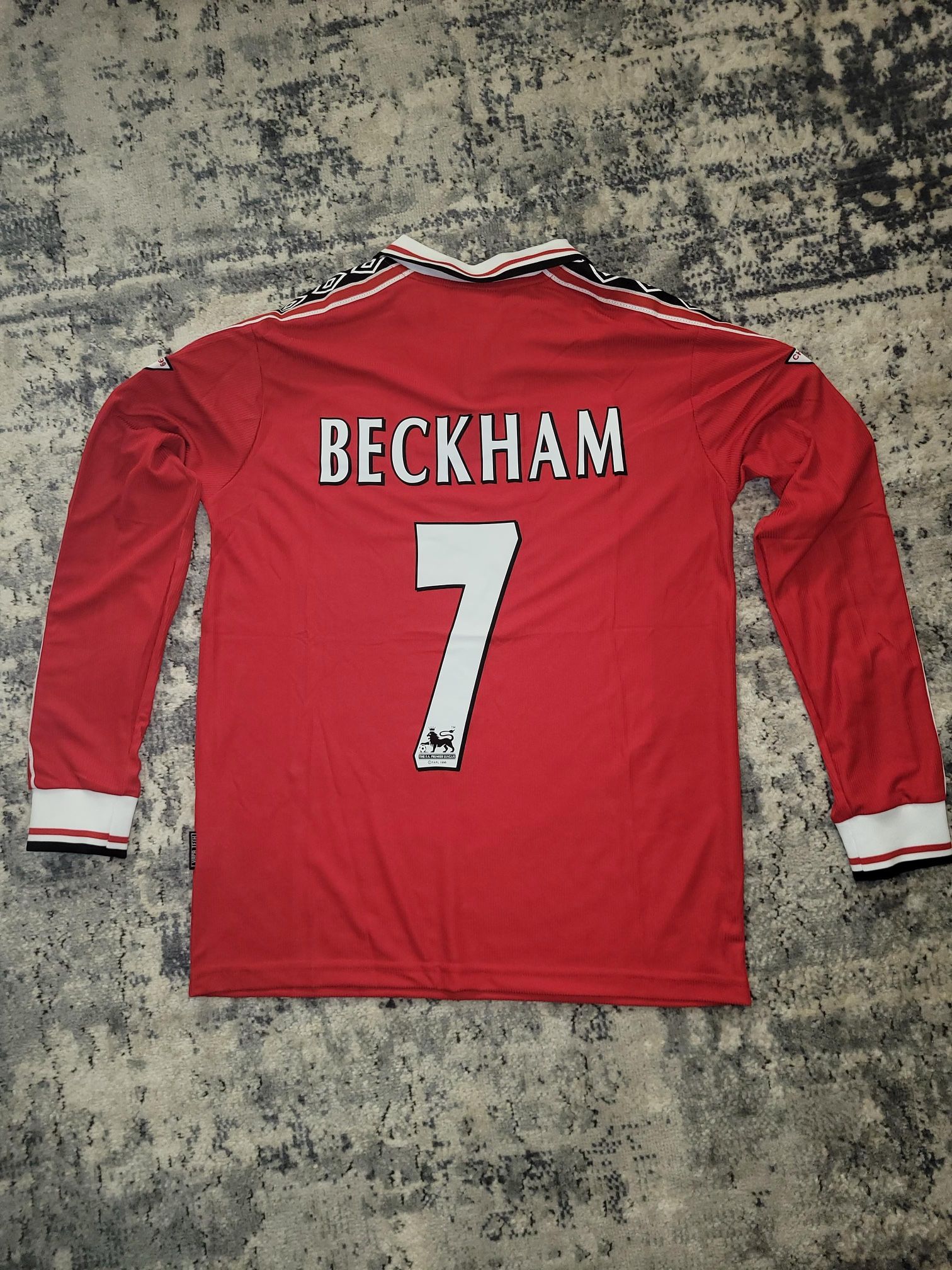 MANCHESTER UNITED 1998/2000 DAVID BECKHAM #7 AWAY LONG SLEEVE RETRO JERSEY