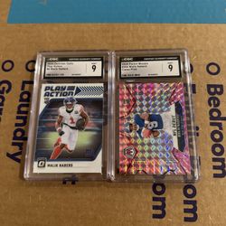 2 2024 Rookie Malik Nabers CGC Graded Cards