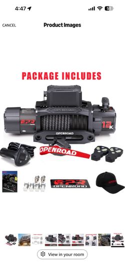 Openroad winch 12k