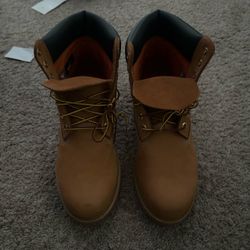 Timberlands Timbs Wheat Nubuck Lace-Up Work Boots