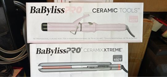 BaByliss PRO Ceramic Tools Curling Iron & Ceramix Xtreme Flat Iron Bundle