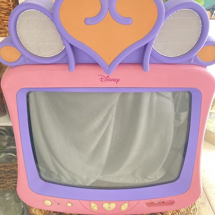Disney 🐭 Princess 👸🏼 Pink 🎀 Retro 👾 CRT TV 📺