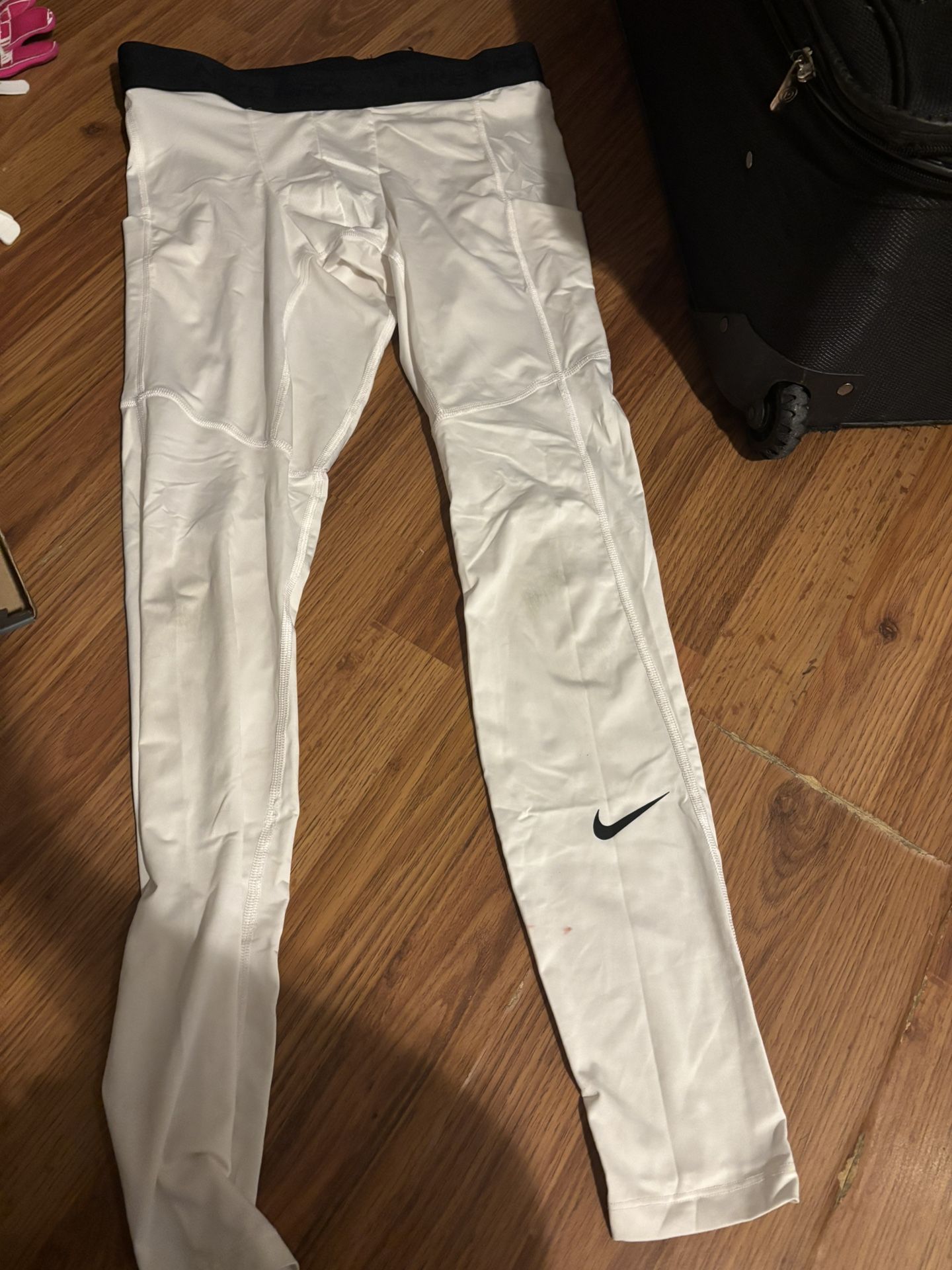 Men’s Nike Pro Dri-FIT Fitness Tights in Whute And Black $30 Each