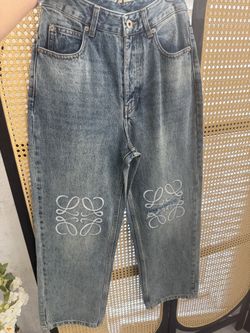 loewe Anagram baggy jeans in denim