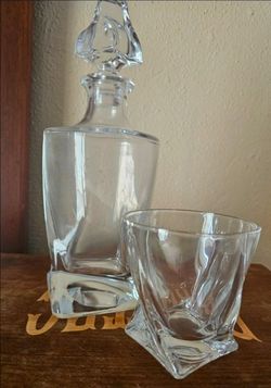 Crystal Whiskey tasting set * with Storage box*