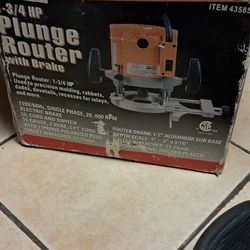 Chicago Electric Power Tools  1-3/4 HP PLUNGE ROUTER WITH BRAKE