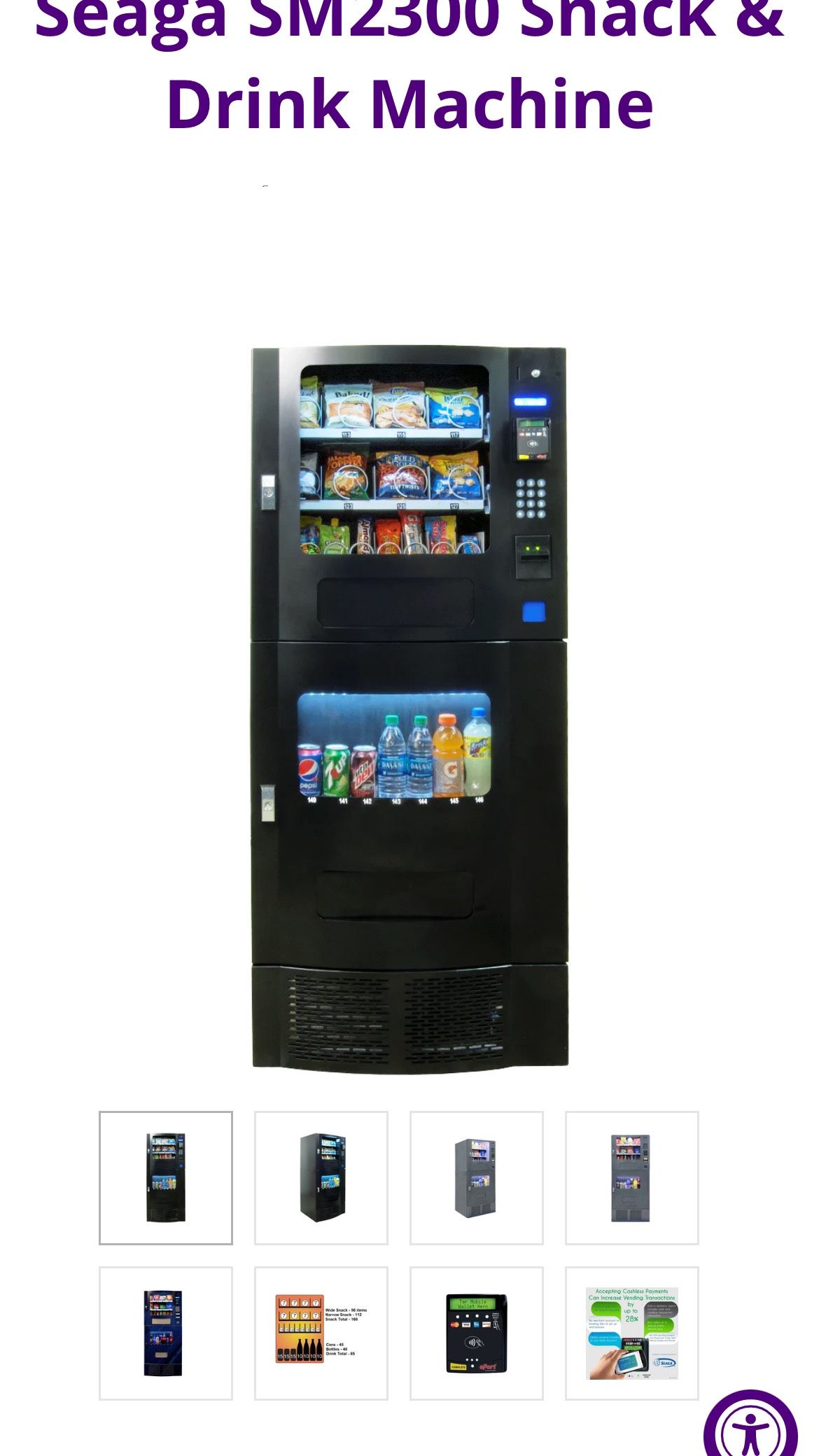 Snack And Drink Vending Machine