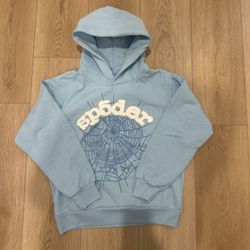 Sky Blue Sp5der Hoodie