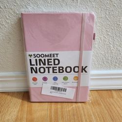 Soomeet Soft Pink Hardcover Lined Notebook