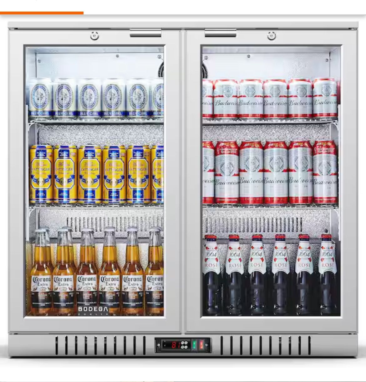 Bodega 36” Under Counter Beverage Cooler Refrigerator Brand New!