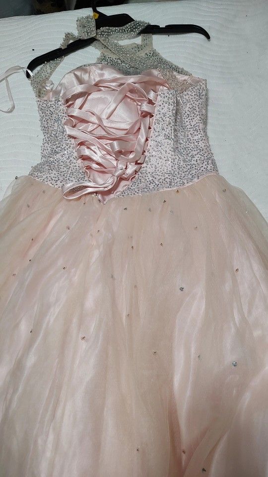 Baby Pink Annylee Ballgown Dress Size 6 (Flexible On Price)