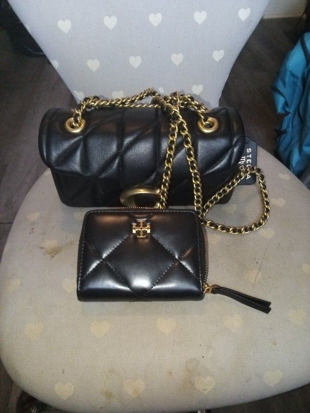 Coach Purse and Tory Burch Leather Pouch Wallet