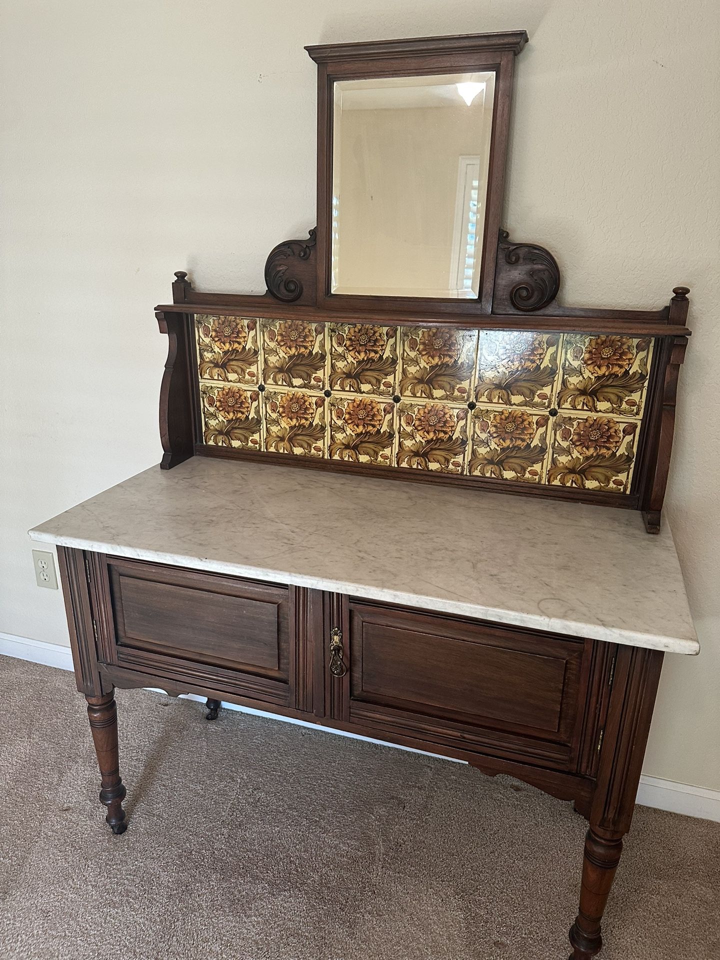 Antique Marble Top Washstand