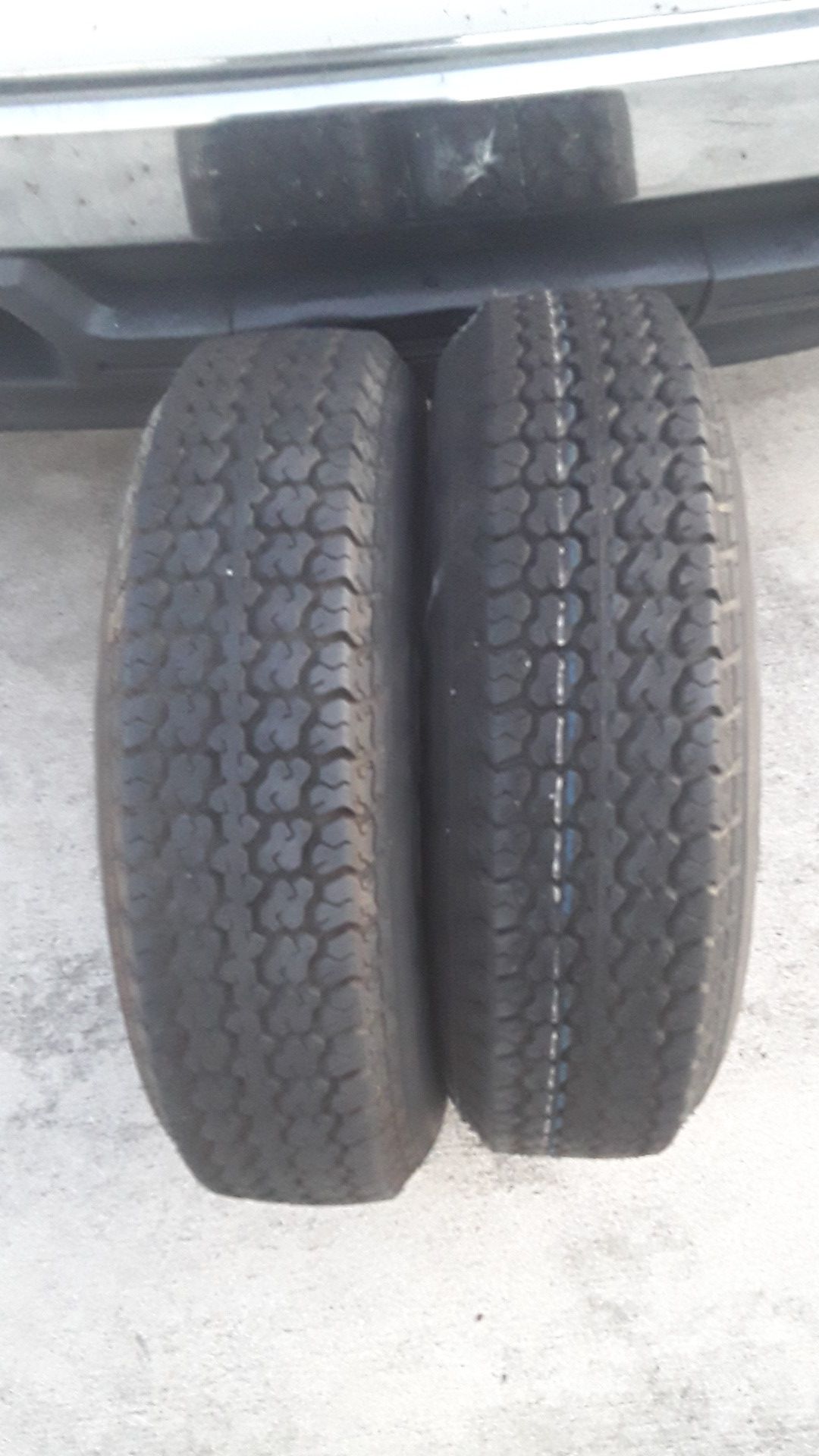 13 in trailer tires. st 175 / 80 D13 $20both!