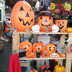 Assorted vintage Halloween and brand new pet costumes