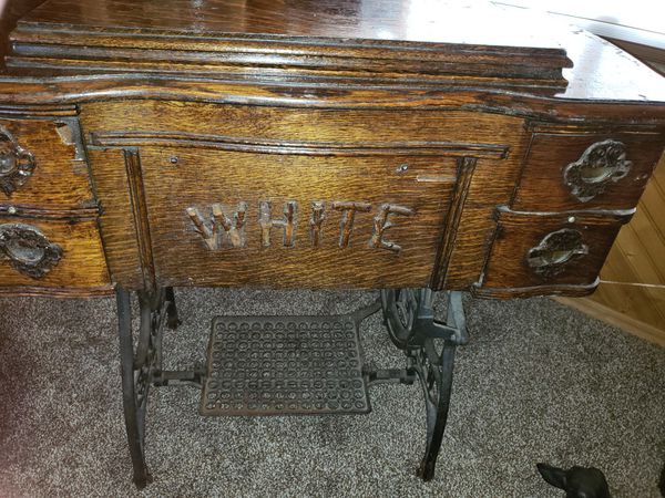Antique White Rotary Treadle For Sale In Garrett In Offerup