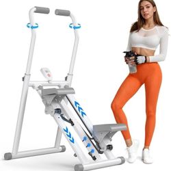 Folding Vertical Stair Stepper White Colour