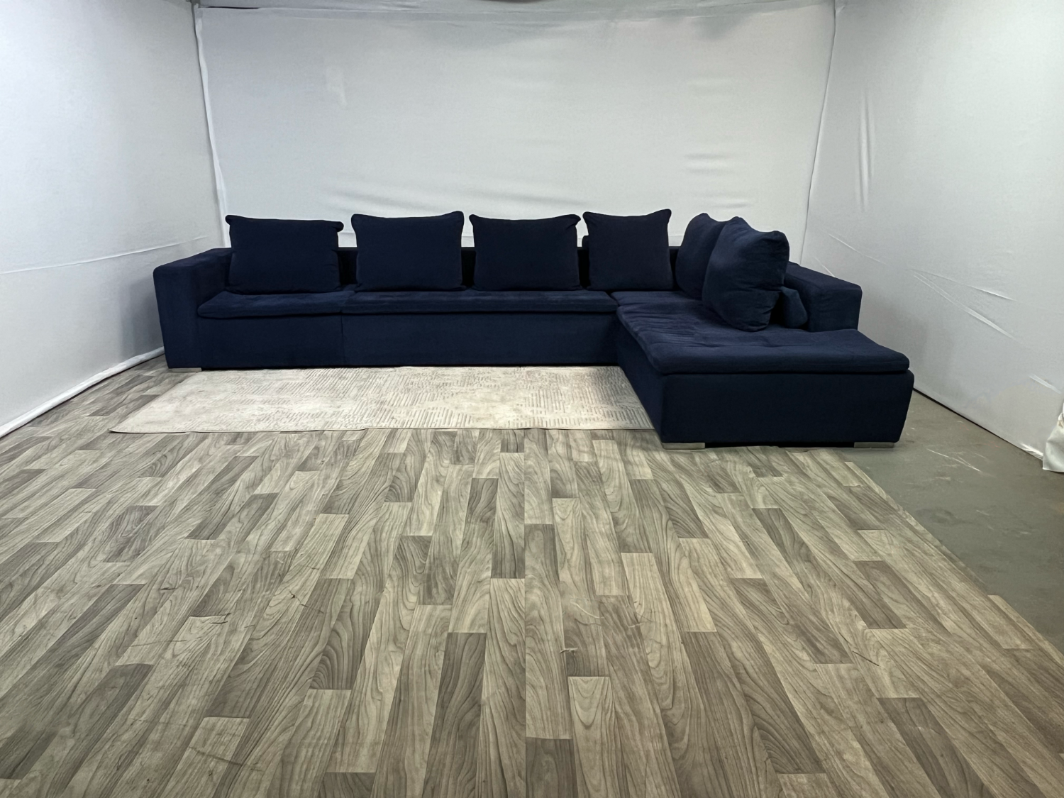 ( Delivery Available ) BoConcept Mezzo Large Modular Dark Blue Sectional Couch