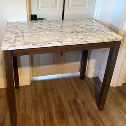 Marble look tall Dining Table 