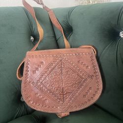 Hand Made Leather Crossbody Purse