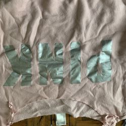 Pink Victorias Secret Cropped Sweatshirt