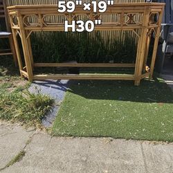 Vintage Bamboo,Rattan Console table