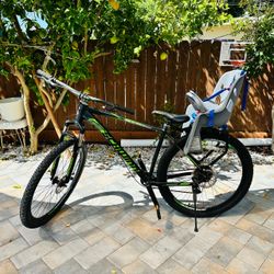Schwinn Mountain Bike with Child Rear Seat