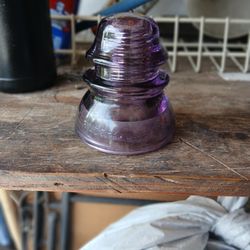 Vintage Purple Glass Insulator(WITTALL TATUM #1)