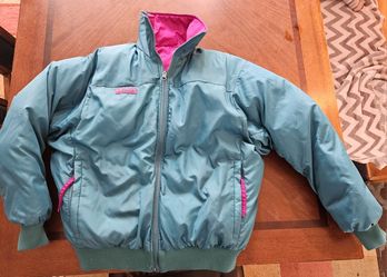 90s Reversible Columbia Women's Puffer Jacket 